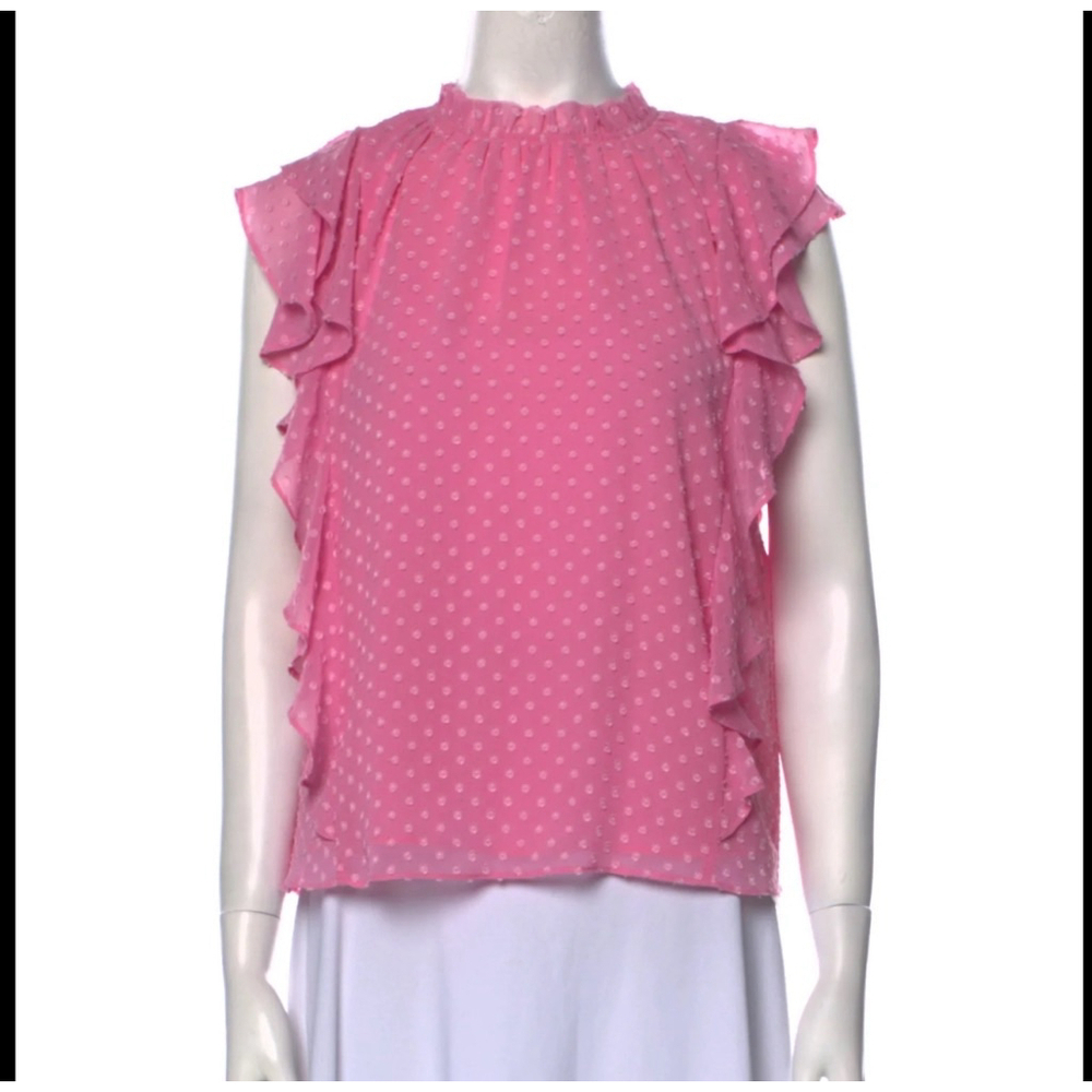 New GENERATION LOVE pink Ruffle Blouse, Size 3 (L)